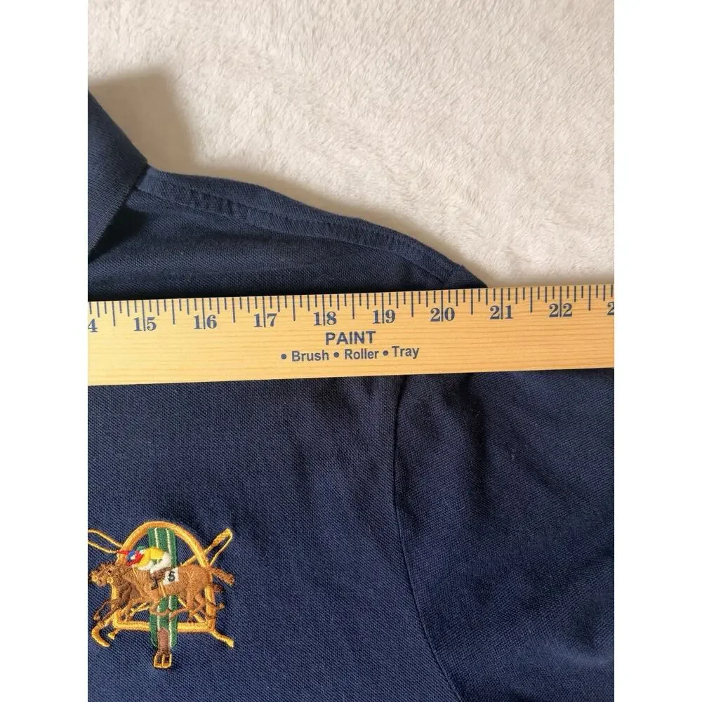 Polo Ralph Lauren Size XXL Custom Fit Blue Polo Shirt Crest